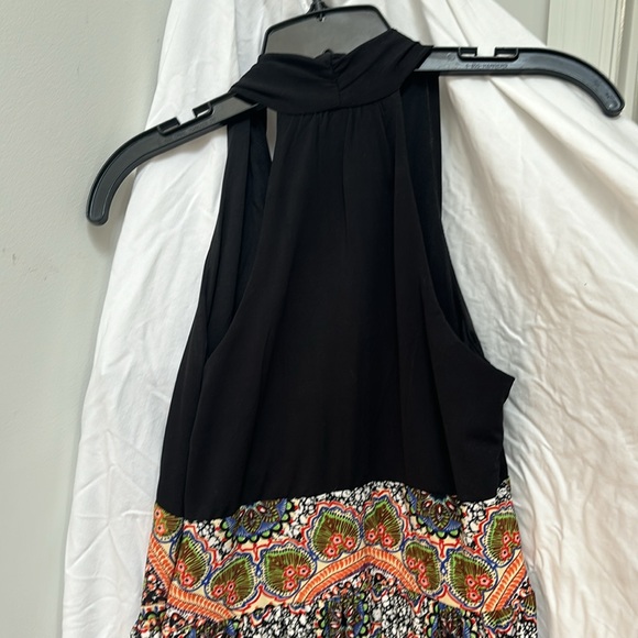 maxi, black halter top ,multi bottom - Picture 5 of 7